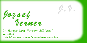 jozsef verner business card